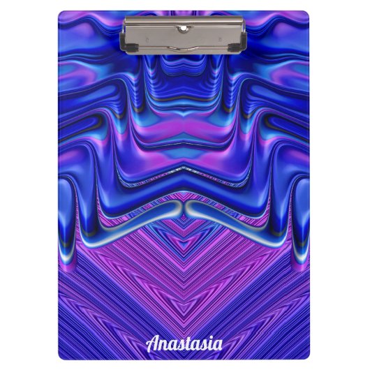 ANASTASIA ~ 3D! ~ Roze Wit en Blauw origineel ~ Klembord (Voorkant)