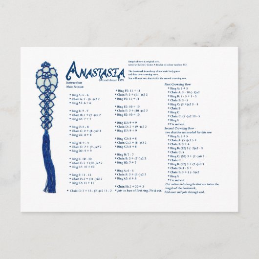 Anastasia Briefkaart (Voorkant)