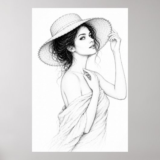 Anastasia Elegante Lijnen Poster (Voorkant)