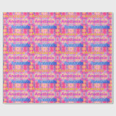 ANASTASIA ~ Fractal Pattern Personalized Cadeaupapier (Vlak)