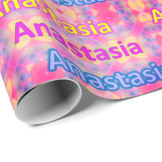 ANASTASIA ~ Fractal Pattern Personalized Cadeaupapier (Rol Hoek)