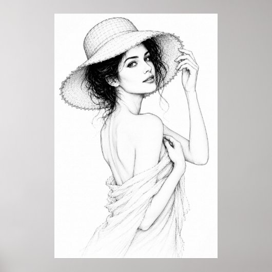 Anastasia Grace Lines Poster (Voorkant)