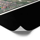 Anastasia Island Florida van Space Satellite Map Poster (Hoek)