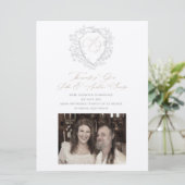 Anastasia & John Aangepaste Trouwaankondiging Kaart (Staand voorkant)