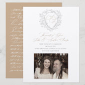 Anastasia & John Aangepaste Trouwaankondiging Kaart (Voorkant / Achterkant)