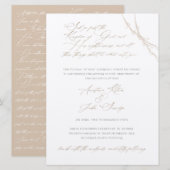 Anastasia & John Surridge Custom Wedding Kaart (Voorkant / Achterkant)