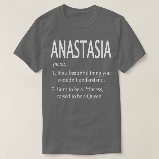Anastasia Naam Gift T-shirt (Design voorkant)
