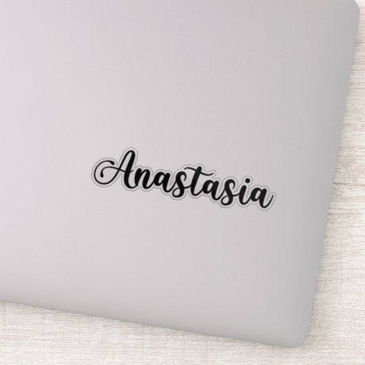 Anastasia Naam - Handgeschreven kalligrafie Sticker (Detail)