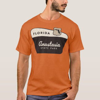 Anastasia State Park Florida Welkomstbord T-shirt