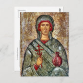Anastasia van Sirmium Orthodox Christelijk Icoon Briefkaart (Voorkant / Achterkant)