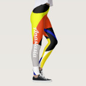 Anastasia voegt Jouw naam Abstracte kunst Leggings (Rechts)