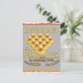 ANATIDAEPHOBIA - VREES VOOR EENDEN!  Rubber Eend Briefkaart (Staand voorkant)