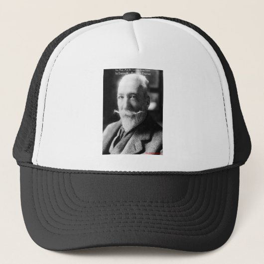 Anatole France "Art/Instinct/Love" Wisdom Gifts Trucker Pet (Voorkant)