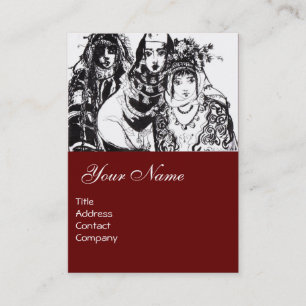 ANATOLIAANSE MEISJES, rood Visitekaartje