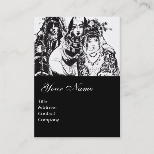 ANATOLIAANSE MEISJES VISITEKAARTJE (Voorkant)