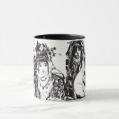 ANATOLIAN GIRLS Black White Ethnic Mode Mok (Midden)