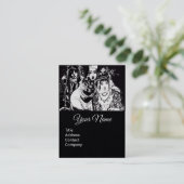 ANATOLIAN GIRLS Mode Tekening witboek Visitekaartje (Staand voorkant)