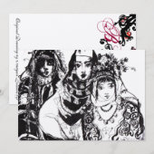 ANATOLIAN GIRLS Red Black Florence Monogram (Voorkant / Achterkant)