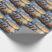 Anatolian Shepherd Christmas Boat Holiday Cadeaupapier (Hoek)