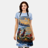 Anatolian Shepherd Christmas Boat Holiday Schort (Gedragen)