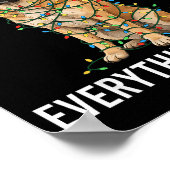 Anatolian Shepherd Christmas I'm Fine Everything I Poster (Hoek)