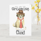 Anatolian Shepherd Dad Kaart (Gele Bloem)