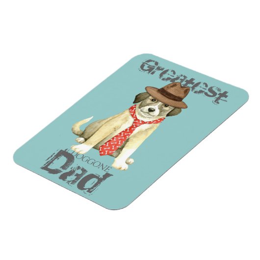 Anatolian Shepherd Dad Magnet Magneet (Linkerzijde)
