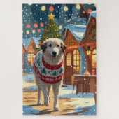 Anatolian Shepherd Dog Christmas Snow Holiday Legpuzzel (Verticaal)