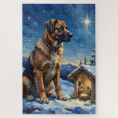 Anatolian Shepherd Dog Guarding Nativity Scene Legpuzzel (Verticaal)
