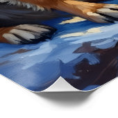 Anatolian Shepherd Dog Guarding Nativity Scene Perfect Poster (Hoek)