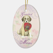 Anatolian Shepherd Dog Heart Mam Keramisch Ornamen Keramisch Ornament (Links)