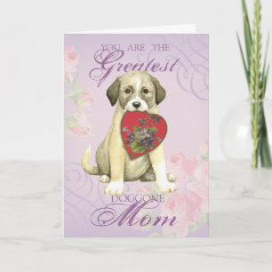 Anatolian Shepherd Dog Heart Mama Feestdagen Kaart