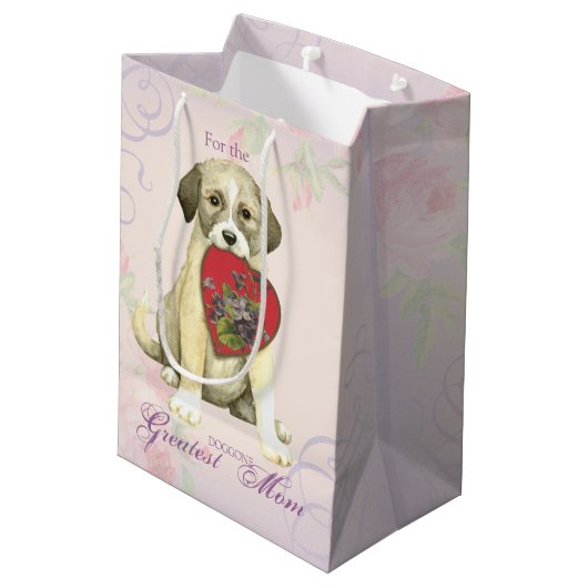 Anatolian Shepherd Dog Heart Mama Medium Cadeauzakje (Achterkant Gekanteld)