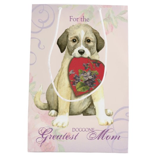 Anatolian Shepherd Dog Heart Mama Medium Cadeauzakje (Achterkant)