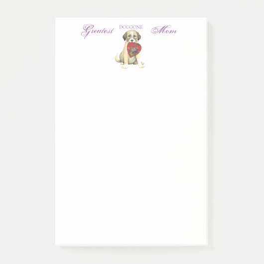 Anatolian Shepherd Dog Heart Mama Post-it® Notes (Voorkant)