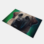 Anatolian Shepherd dog in St. Patrick's Day Dress Deurmat (Schuin)