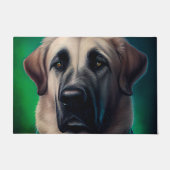 Anatolian Shepherd dog in St. Patrick's Day Dress Deurmat (Voorkant)