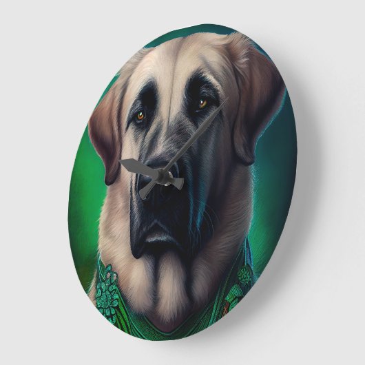 Anatolian Shepherd dog in St. Patrick's Day Dress Grote Klok (Hoek)