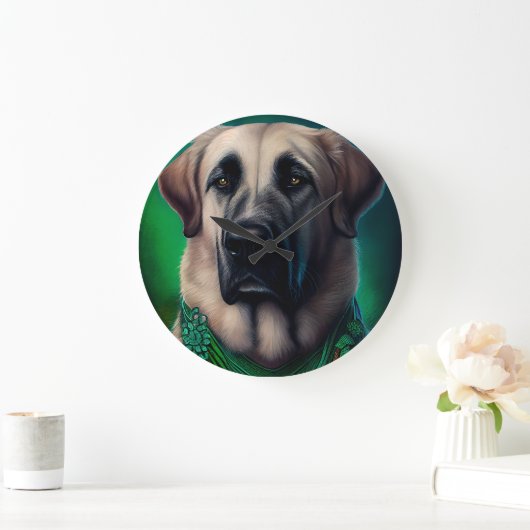 Anatolian Shepherd dog in St. Patrick's Day Dress Grote Klok (Huis)