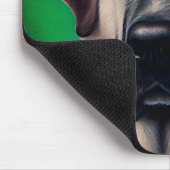 Anatolian Shepherd dog in St. Patrick's Day Dress Muismat (Hoek)