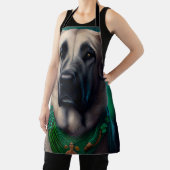 Anatolian Shepherd dog in St. Patrick's Day Dress Schort (Insitu)