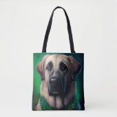 Anatolian Shepherd dog in St. Patrick's Day Dress Tote Bag (Voorkant)