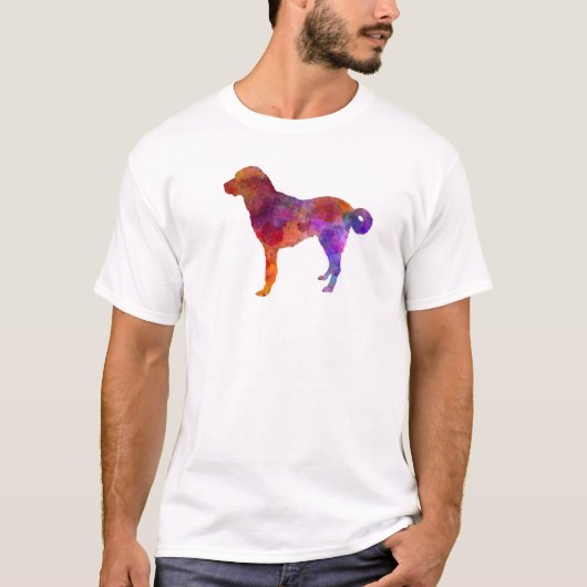 Anatolian Shepherd Dog in watercolor T-shirt (Voorkant)