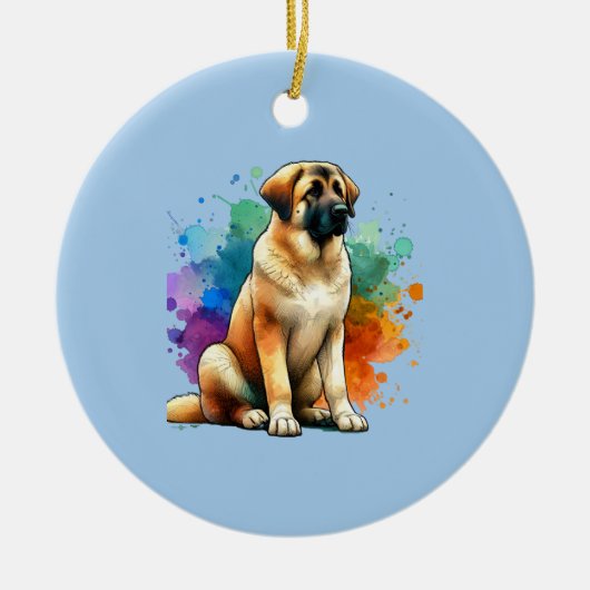 Anatolian Shepherd Dog Keramisch Ornament (Voorkant)
