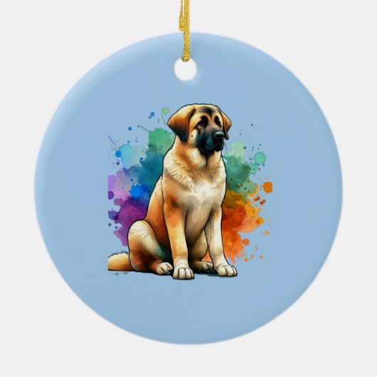 Anatolian Shepherd Dog Keramisch Ornament (Achterkant)
