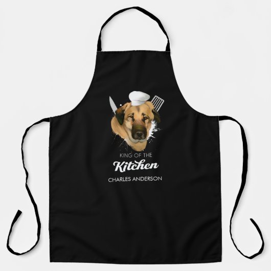 Anatolian Shepherd Dog King of the Kitchen Cooking Schort (Voorkant)