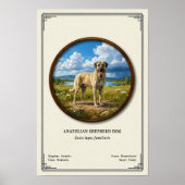 Anatolian Shepherd Dog Zoology Series Poster (Voorkant)