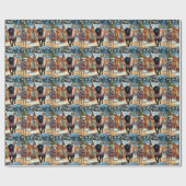 Anatolian Shepherd Dogs Christmas Snow Holiday Cadeaupapier (Vlak)