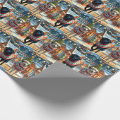 Anatolian Shepherd Dogs Christmas Snow Holiday Cadeaupapier (Hoek)