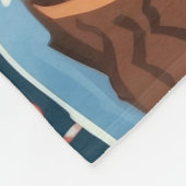 Anatolian Shepherd Dogs Christmas Snow Holiday Fleece Deken (Hoek)